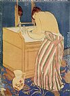 Mary Cassatt Canvas Paintings - Woman Bathing